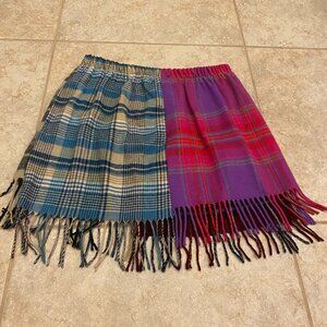 Patchwork Flannel Skirt